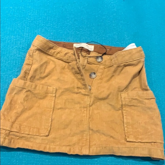 tan jean mini skirt - Picture 1 of 2
